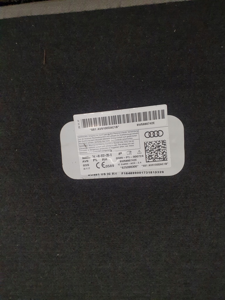 фото №10, Audi a4 b9 4x4 usa сиденья задние заднее сиденье комплект w idealnym состоянии