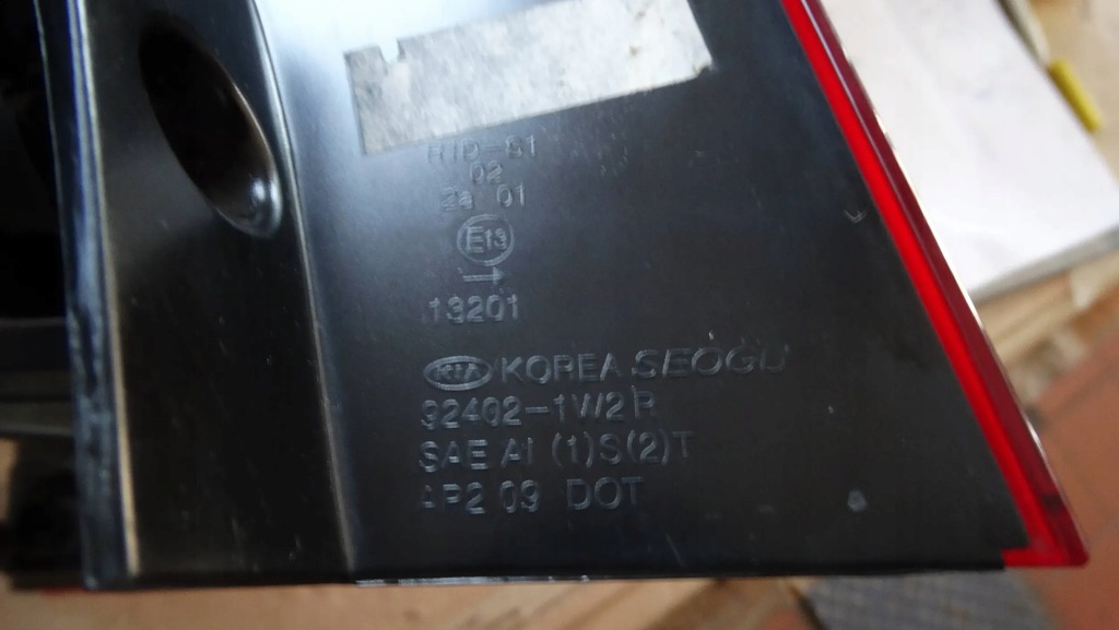 фото №6, Лампа правый задняя 92402-1w2r kia rio iii