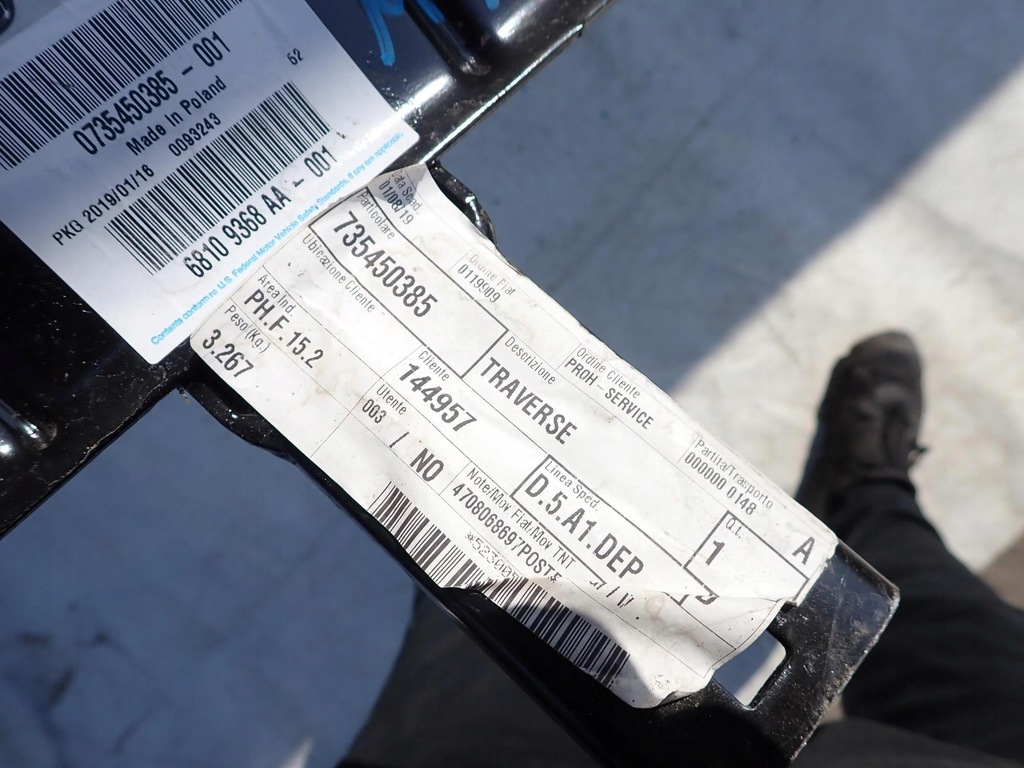 фото №5, Fiat 500 07- каркас кронштейн сидіння задня задній