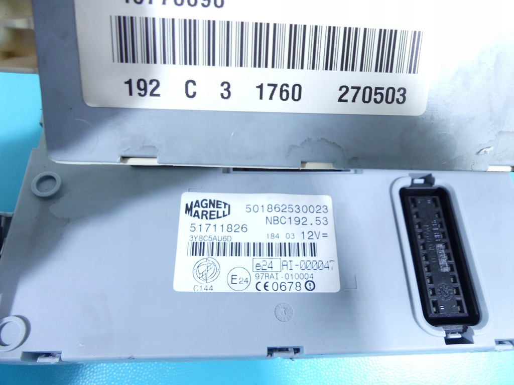 фото №13, Бортовий комп'ютер набір fiat stilo 55186190 1.8b 16v