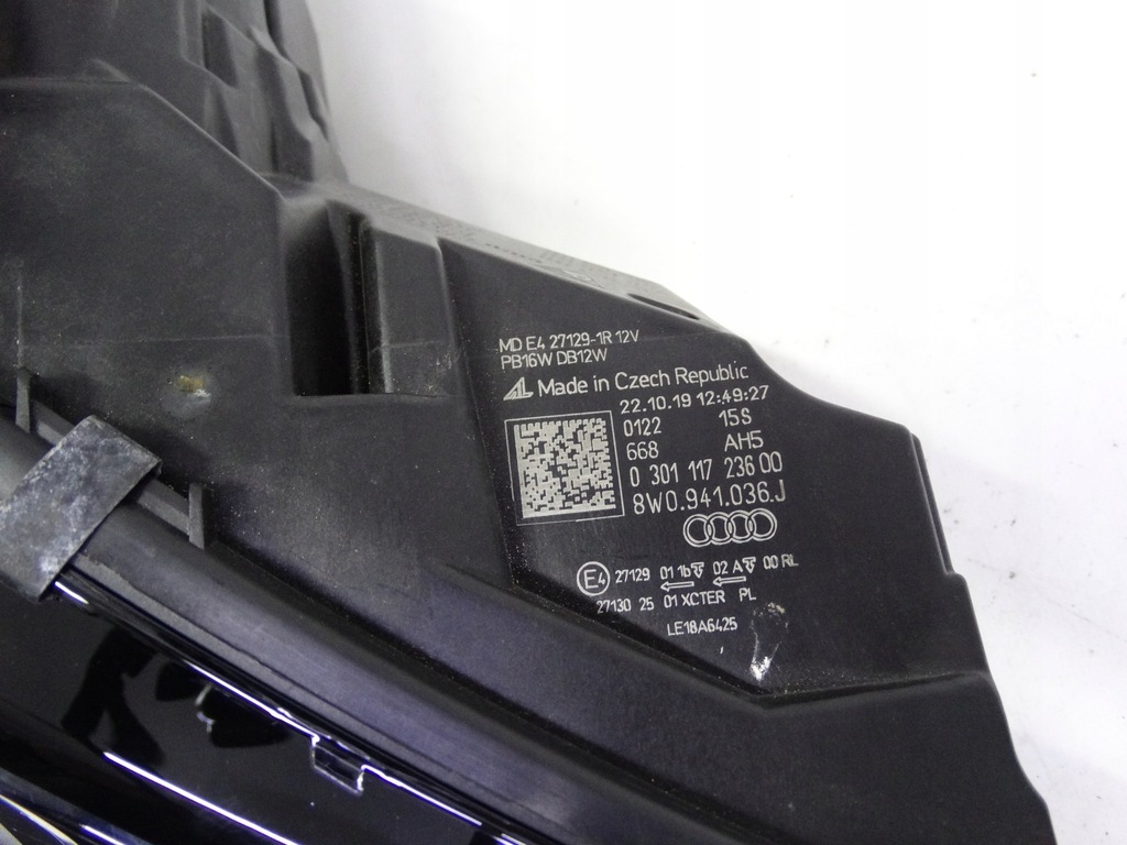 фото №10, Audi rs4 b9 lift 8w 19-24 лампа правая matrix led czarna 8w0941036j оригинал