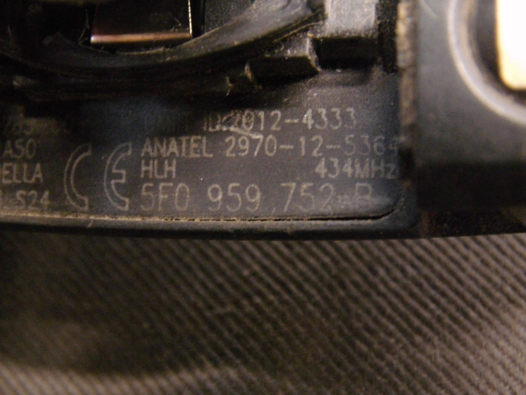 фото №10, Замок запалювання ключ вкладка seat leon iii 5f оригінал