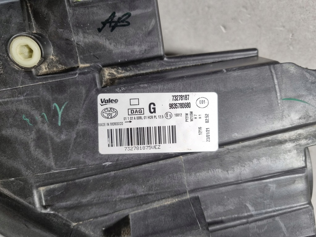 фото №12, Toyota proace фара лампа левая перед передняя