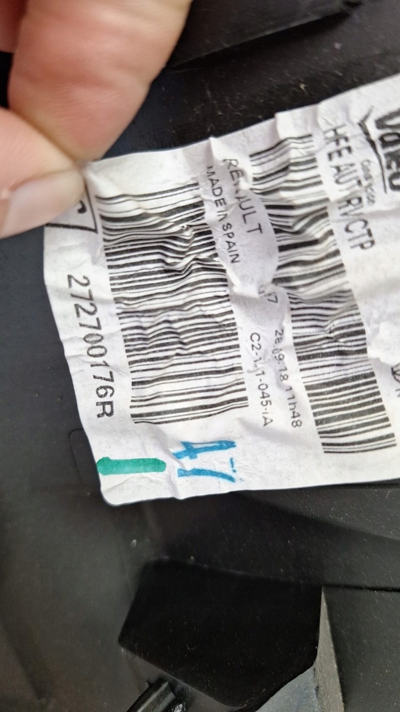 фото №6, Обігрівач повітродувка renault kadjar 272700176r