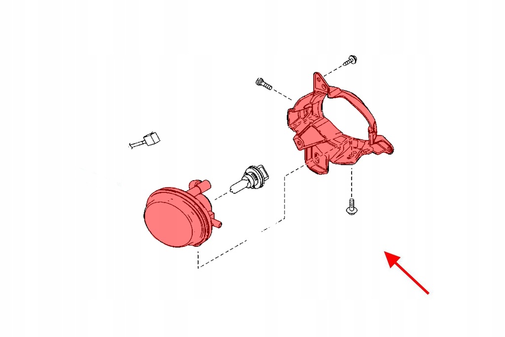 фото №14, Противотуманная фара передний левый ze кронштейном kd5351694a mazda cx-5 i 2012-2017