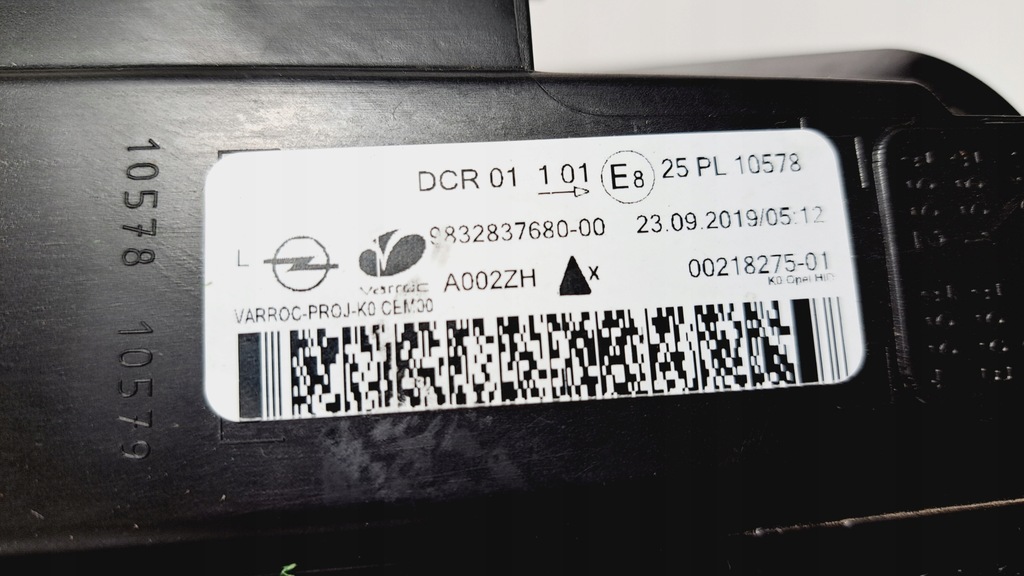 фото №11, Opel vivaro c zafira d лампа ксенон левая 9832837680