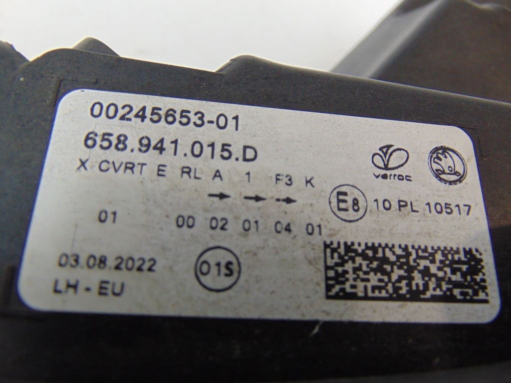 фото №14, Лампа левая перед skoda kamiq full led 658941015d europa