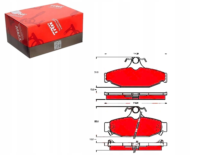 фото №1, Trw gdb4089 набор тормозных колодок тормозных, тормоза дисковые