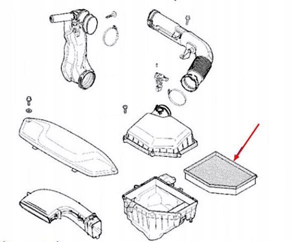 фото №7, Фільтр повітря volvo v40 оригінальний 31368022