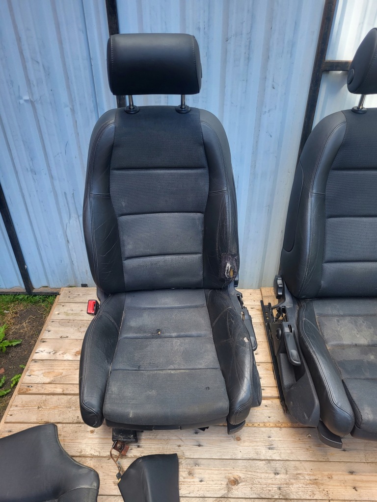 фото №6, Сидіння заднє сидіння audi a4 b6 speed s line kombi напівшкіра + обшивки