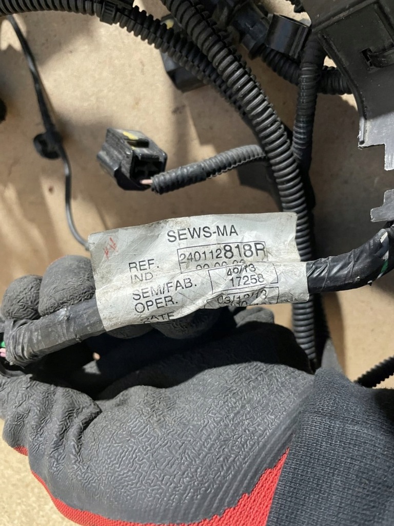 фото №7, Джгут електропроводка двигуна dacia sandero 1.5 dci 240112818r