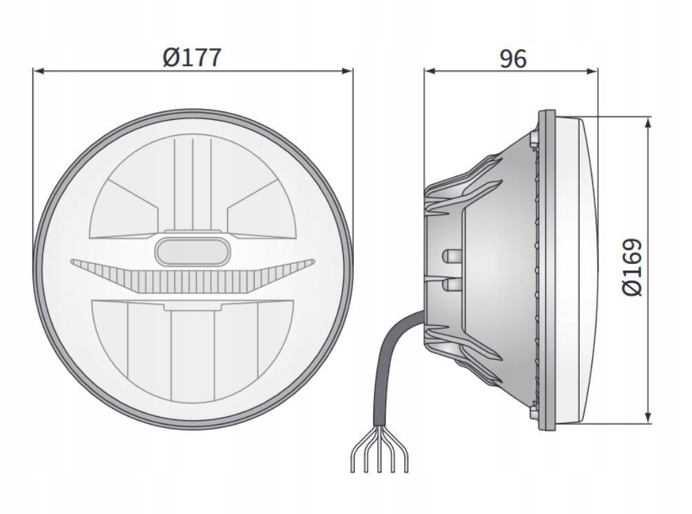 фото №10, Фара лампа перед led mustang mazda mx-5 samurai sj мотоцикл 14dni 1d1