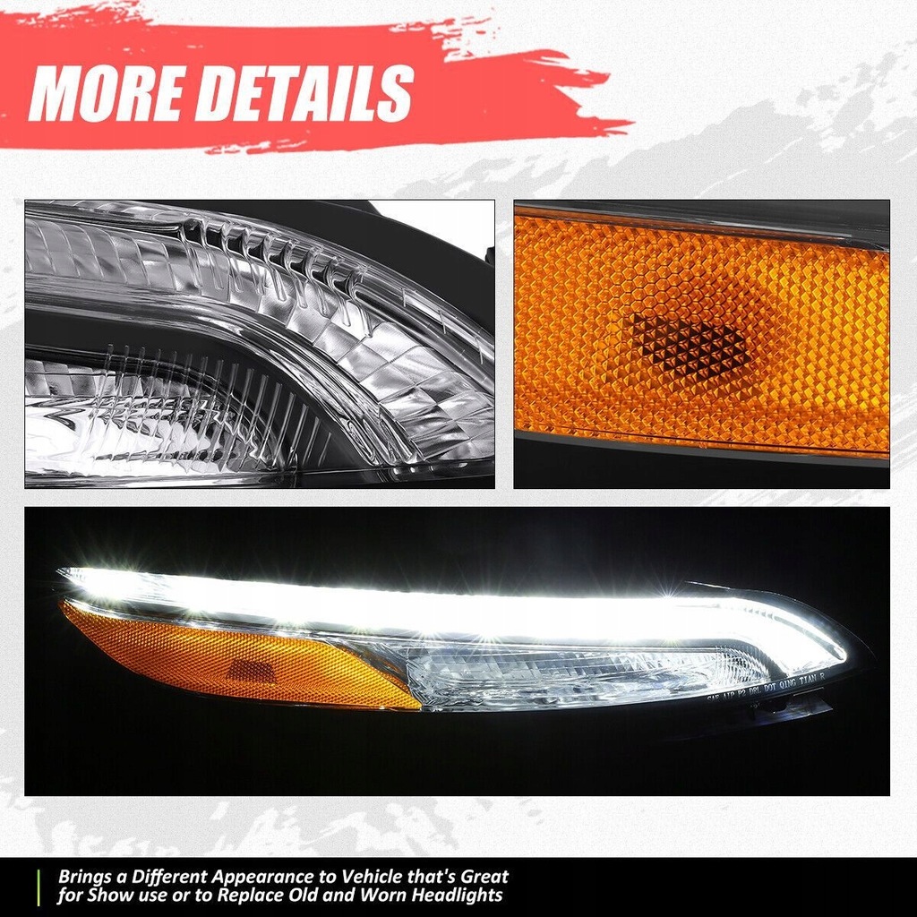 фото №8, Лампы фары перед + свет стояночный led jeep cherokee kl 14-18