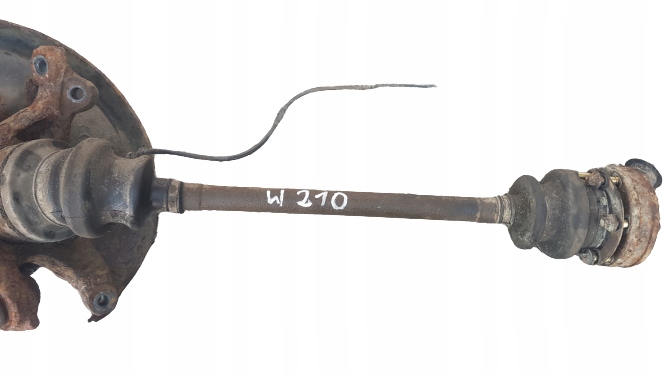 фото №1, Mercedes w210 приводной вал левый задняя 2.6 шарнир поворотный кулак