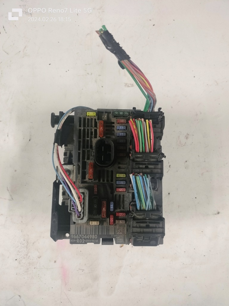 фото №1, Peugeot citroen модуль коробка запобіжників bsm r02 9667044980