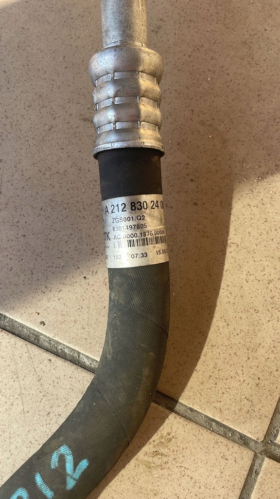 фото №10, Шланг кондиционера mercedes w212 гибрид