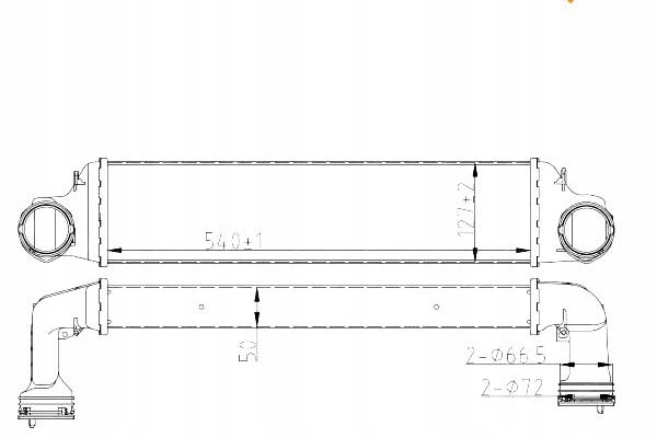 Радіатор інтеркулер bmw x3 e83 04- nrf 30165a радіатор повітря Доставка