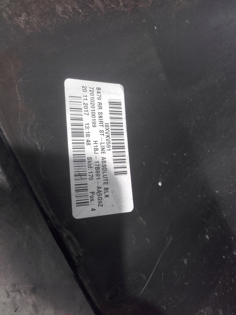 фото №5, Ford fiesta mk8 st накладка диффузор бампера задняя