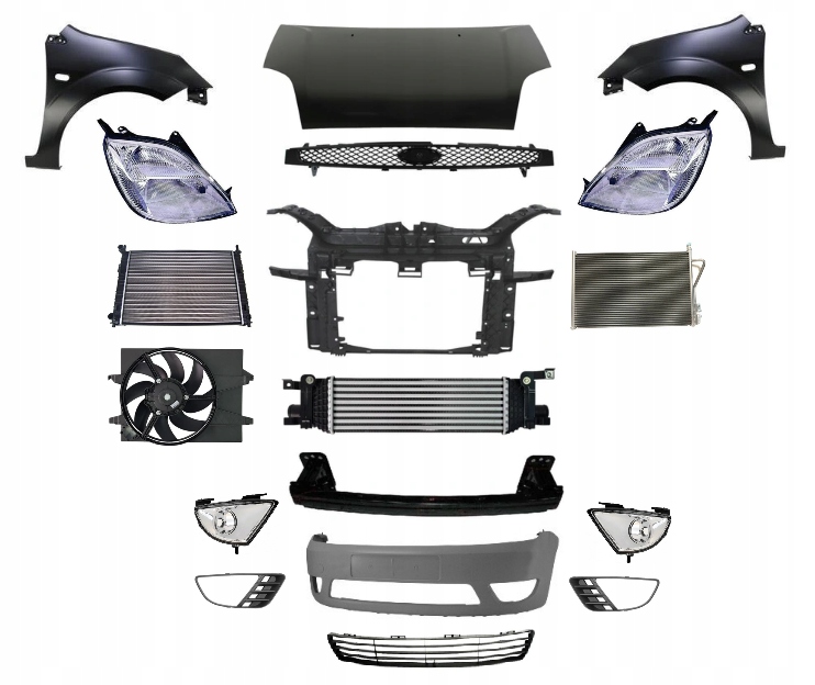 фото №1, Ford fiesta jhs 2002-2005 kompletny перед капот