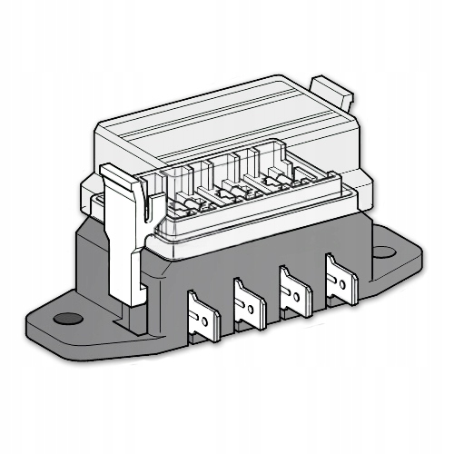 фото №14, Коробка роз'єм корпус запобіжників uni 4 pól