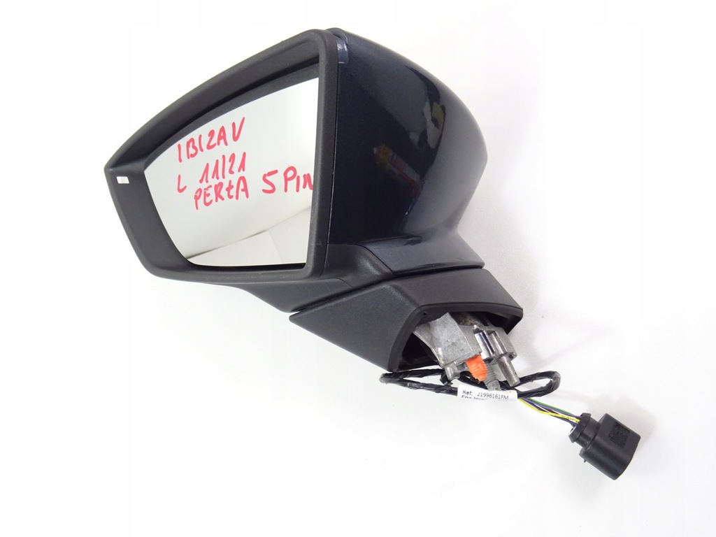 фото №12, Seat ibiza v 6f0 дзеркало ліва 5pin europa перламутр