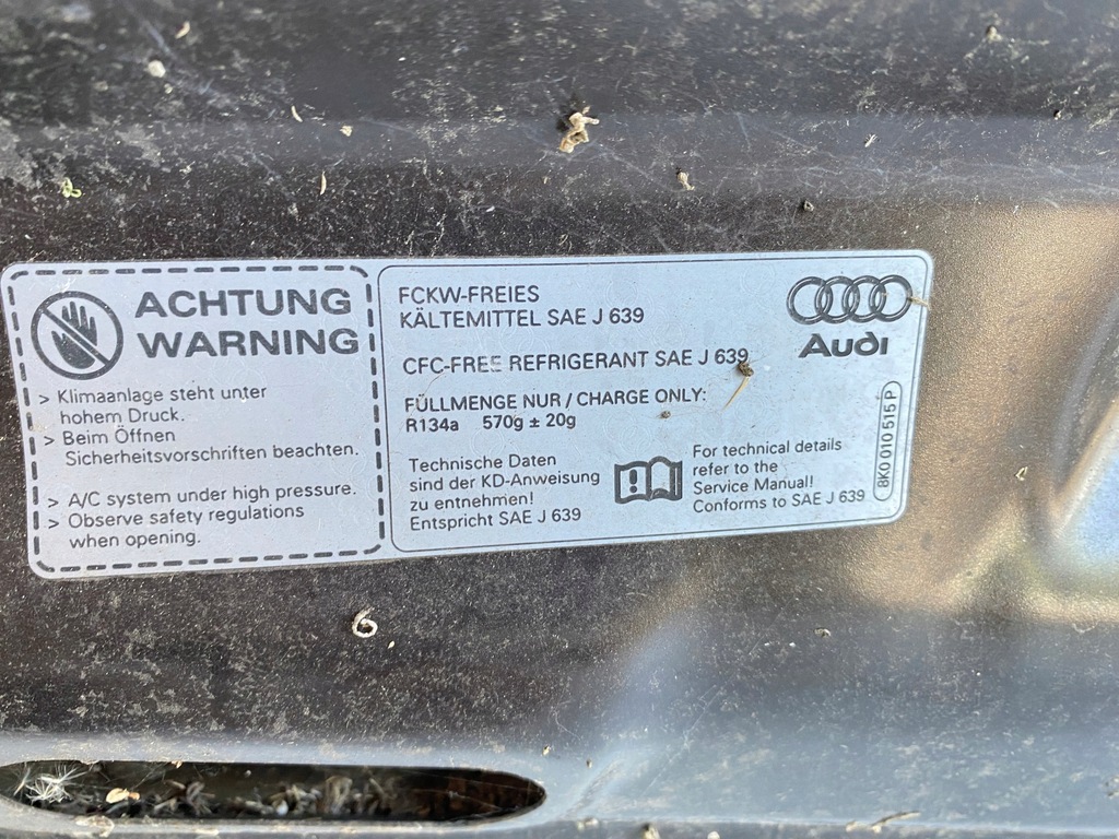 фото №12, Капот кришка двигуна audi q5 8r 8r0 2008-2012