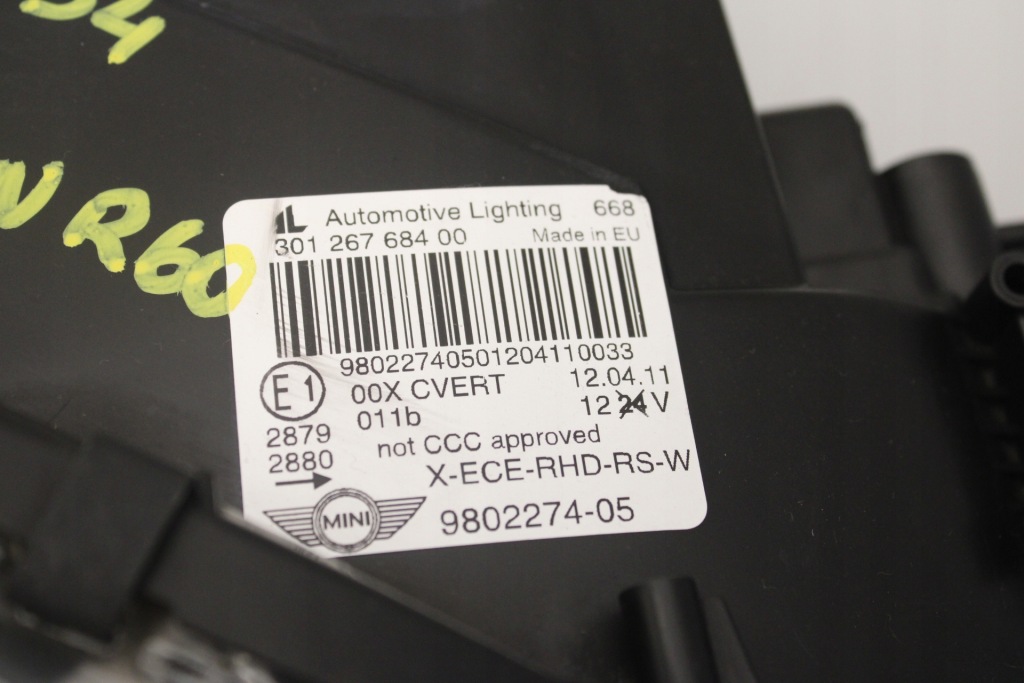 фото №11, Mini r60 r61 countryman i paceman фара правий лампа права перед ксенон