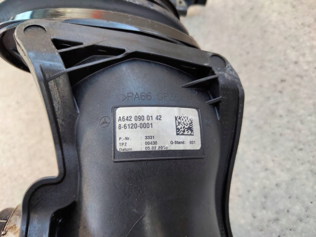 Труба впускний витратомір a6420900142 mercedes w204 w207 w212 3.0 cdi Київ