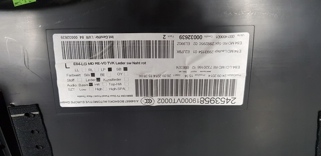 фото №6, Bmw x1 e84 оббивка обшивка правий перед sport