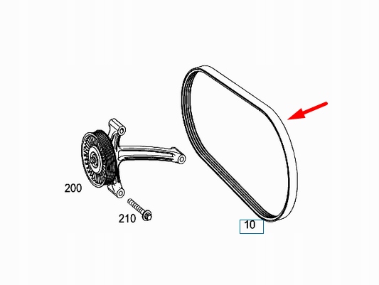 Купить Mercedes-benz slk r172 ремень a0029938796