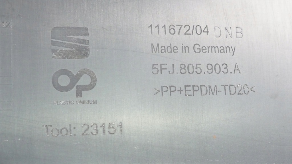 фото №10, Seat tarraco спойлер накладка бампера перед 5fj805903a