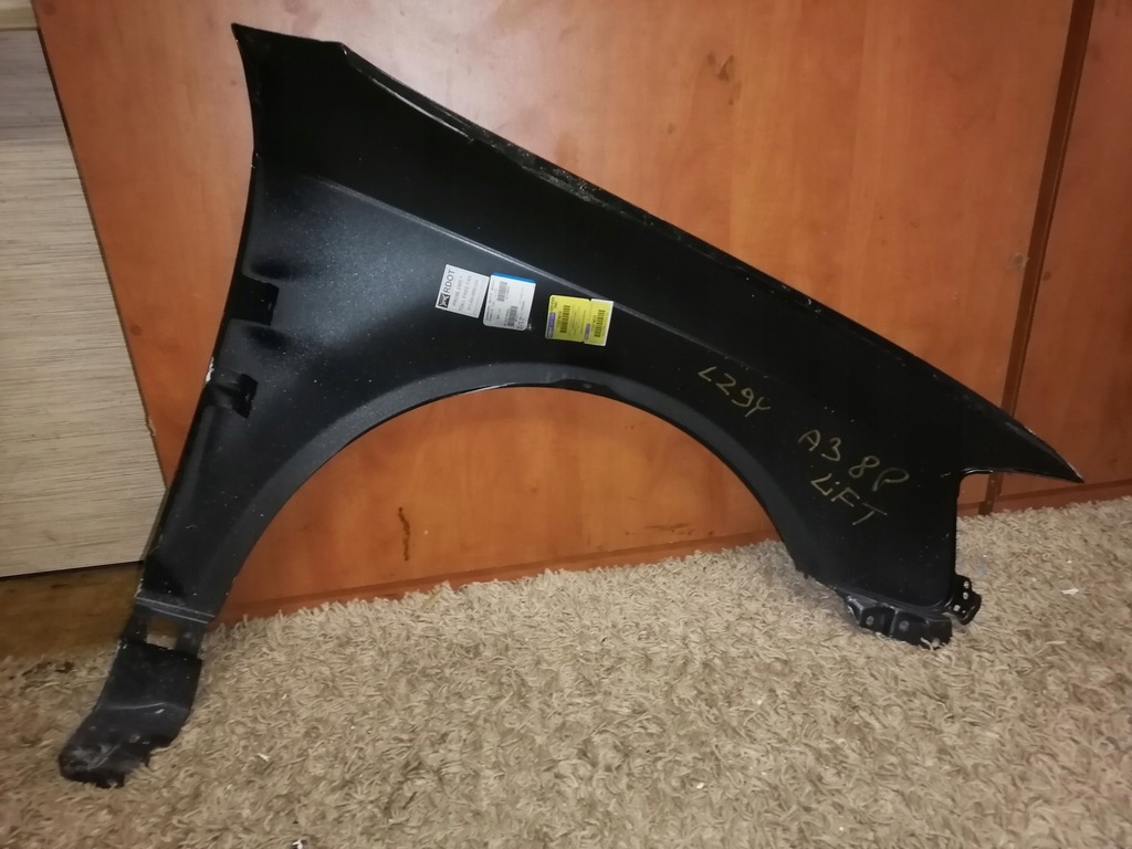фото №7, Крыло левый перед передний audi a3 8p lift lz9y