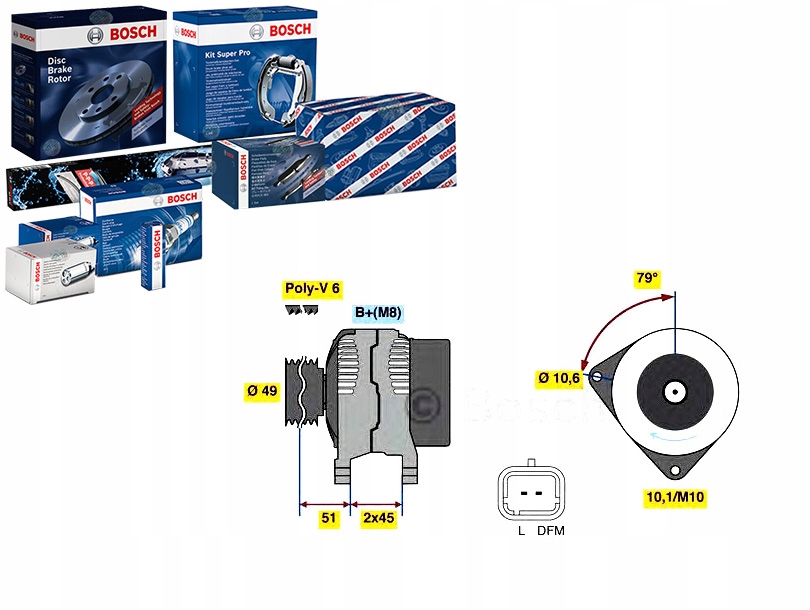 фото №1, Генератор 14v 80a citroen c2 c2 enterprise c3 i