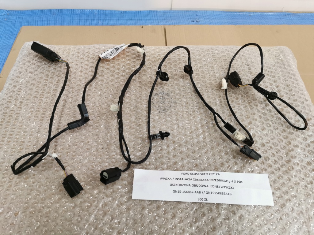 фото №1, Ford ecosport ii lift 17- джгут електропроводка бампера передній 4xpdc