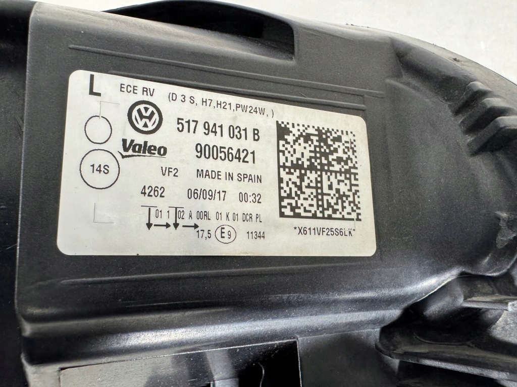 фото №13, Vw sportsvan golf vii bi-xenon led лампа левая правая перед фары 517