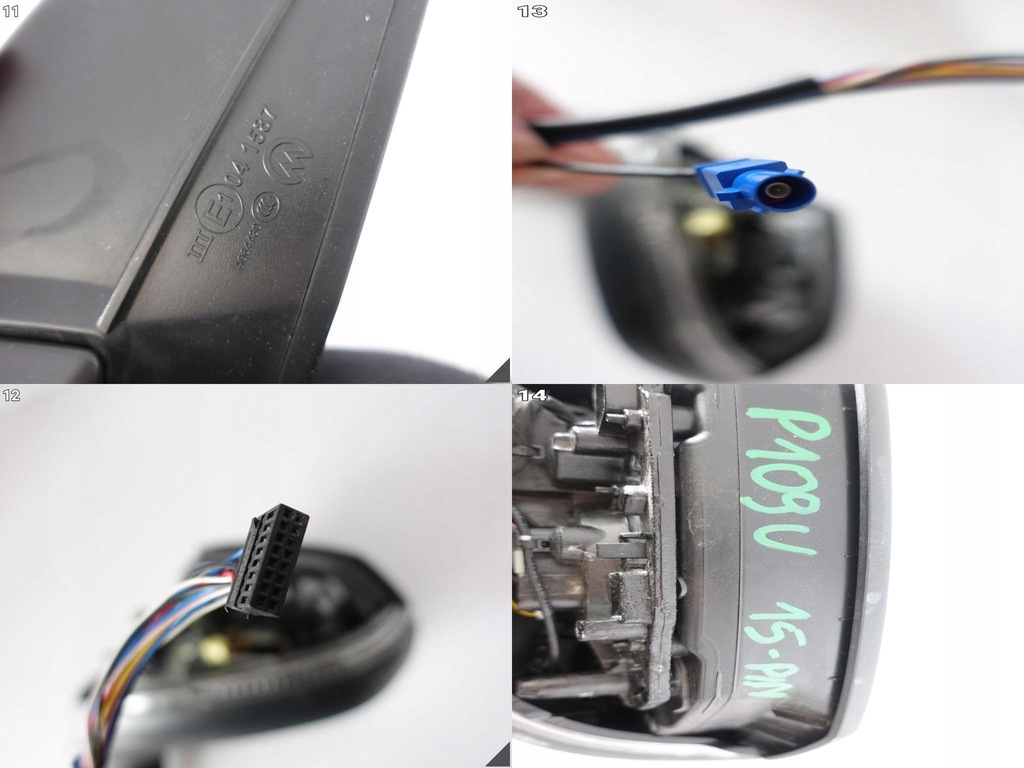 фото №12, Audi q7 sq7 4m0 4m1 дзеркало каркас ліва перед 15 pin + камера 4m1857409bs