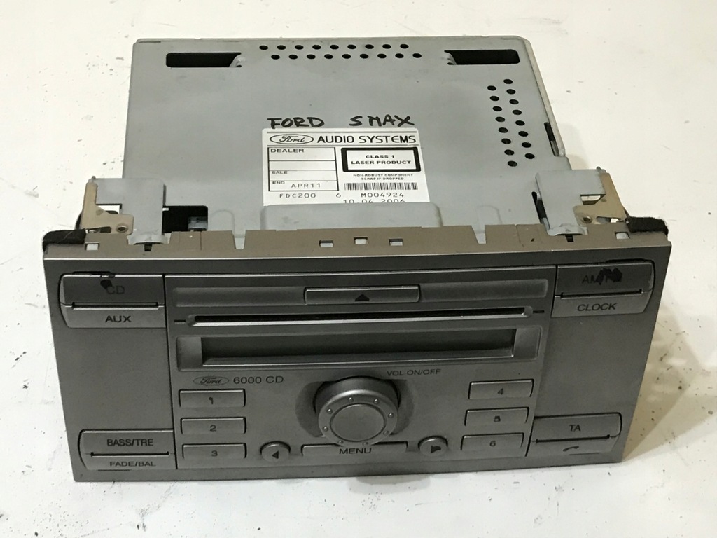 фото №6, Ford s-max mk1 galaxy радіопрогравач cd rds 6m2t18c815af
