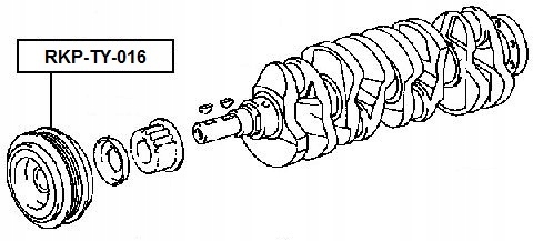 Шків колінчастого вала колінчастого до renault clio 2 1.9 Доставка