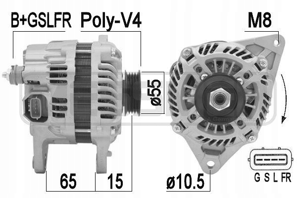 фото №2, Генератор era do smart forfour 1.1 1.3 1.5