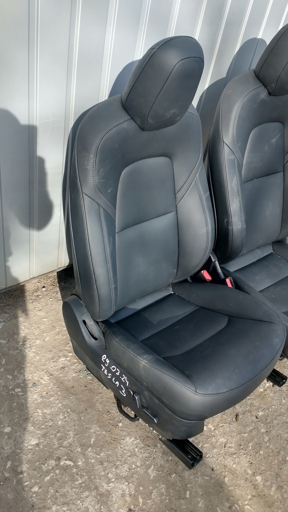 фото №10, Tesla model 3 сидіння заднє сидіння шкіра