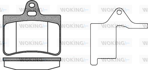 Купить Woking p930320 тормозные колодки тормозные