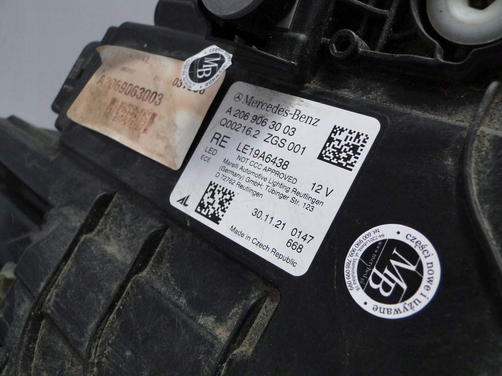 фото №8, Mercedes c klasa 206 w206 лампа передняя правая digital light full led