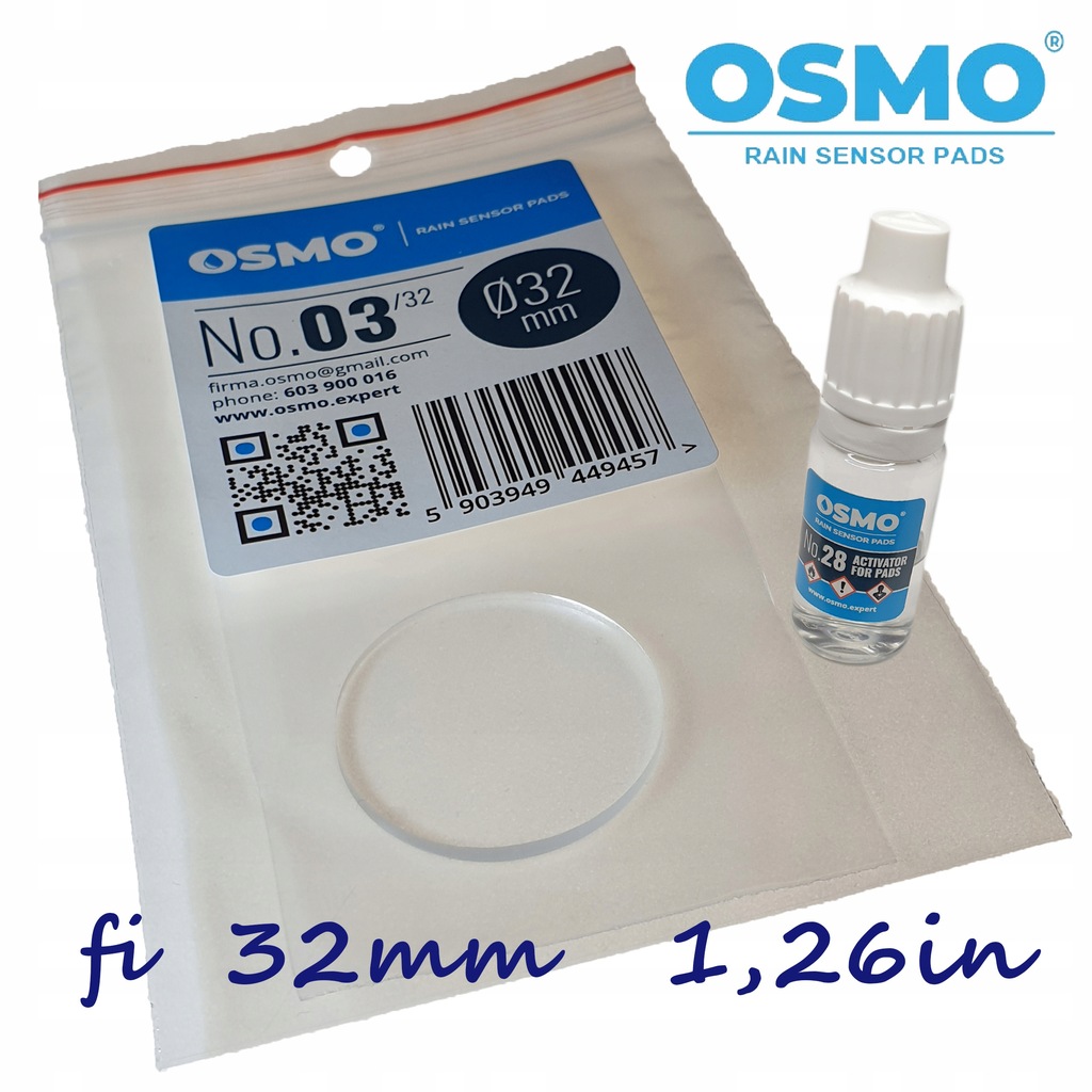 фото №1, Активатор!+ пластина żel датчика дождя разные типы 32mm