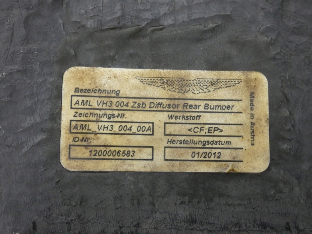 Диффузор бампера заднего aston martin dbs/ db-9/ virage карбон/ карбон с Разборки