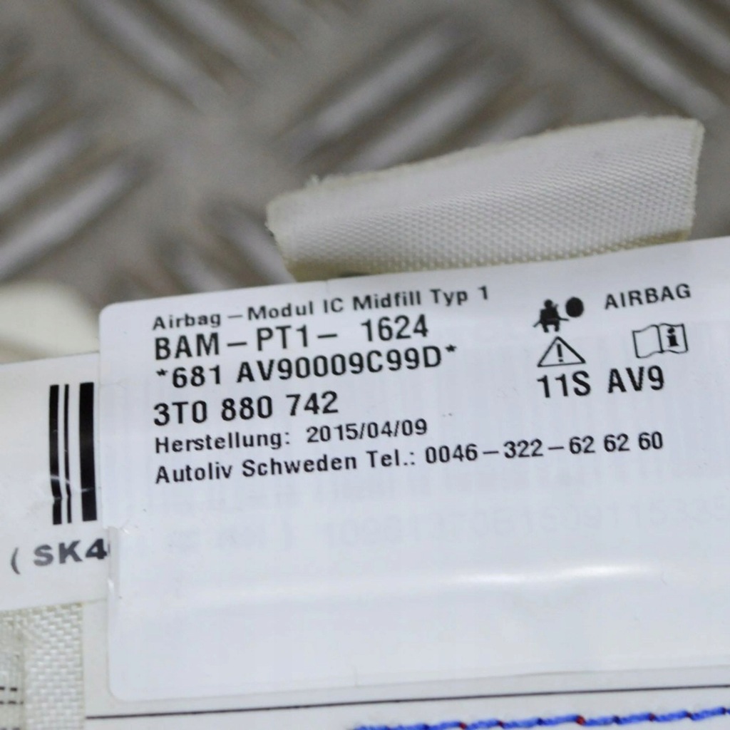 фото №5, Skoda superb b6 3t 2015 права сторона шторка безпеки подушка безпеки