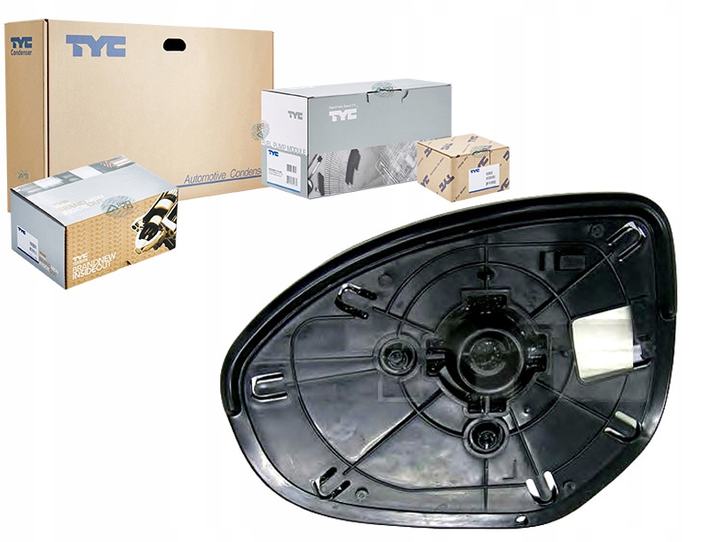 фото №1, Tyc 320-0034-1 стекло зеркало, зеркало наружное