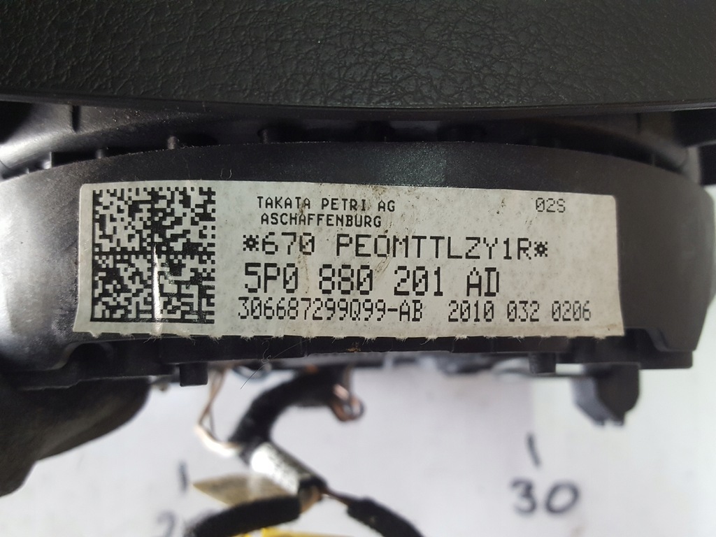 фото №7, Seat leon 2 ii 04-12r altea lift подушка подушка безпеки водія 5p0880201ad