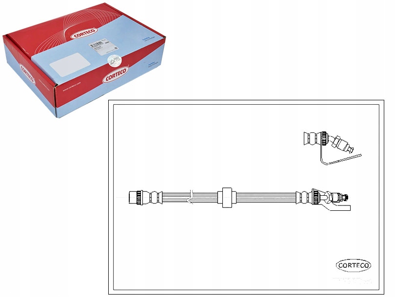 фото №1, Corteco 19030289 шланг тормозной гибкий
