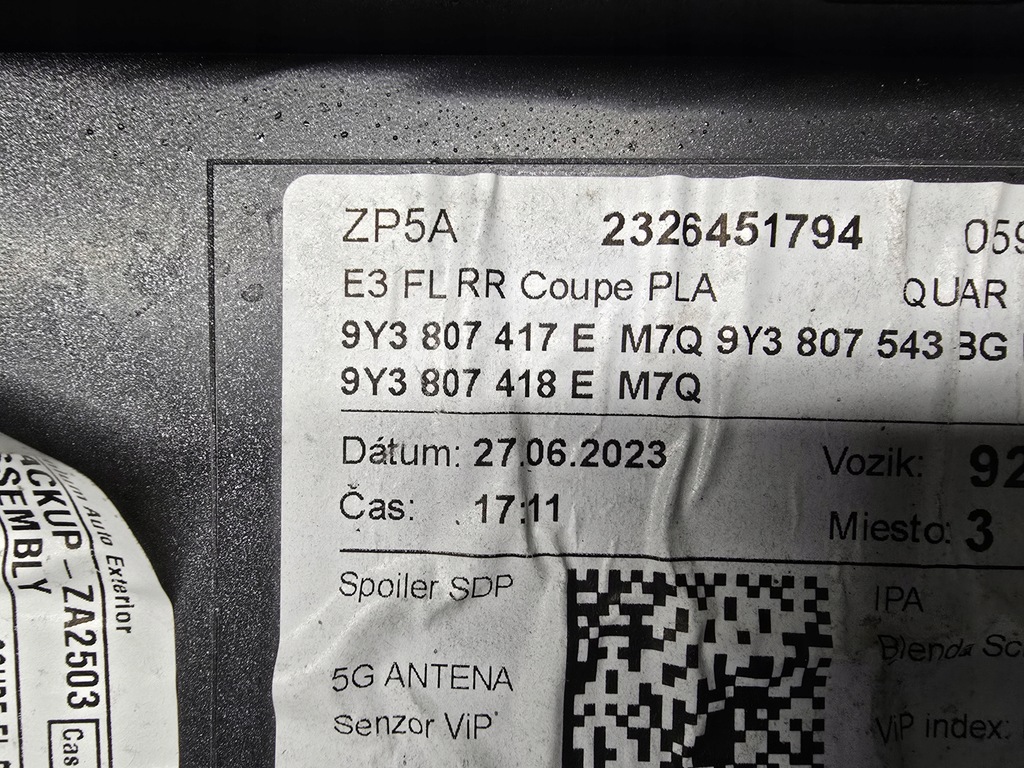 фото №9, Кутик лівий бампера задня porsche cayenne 9y3 coupe