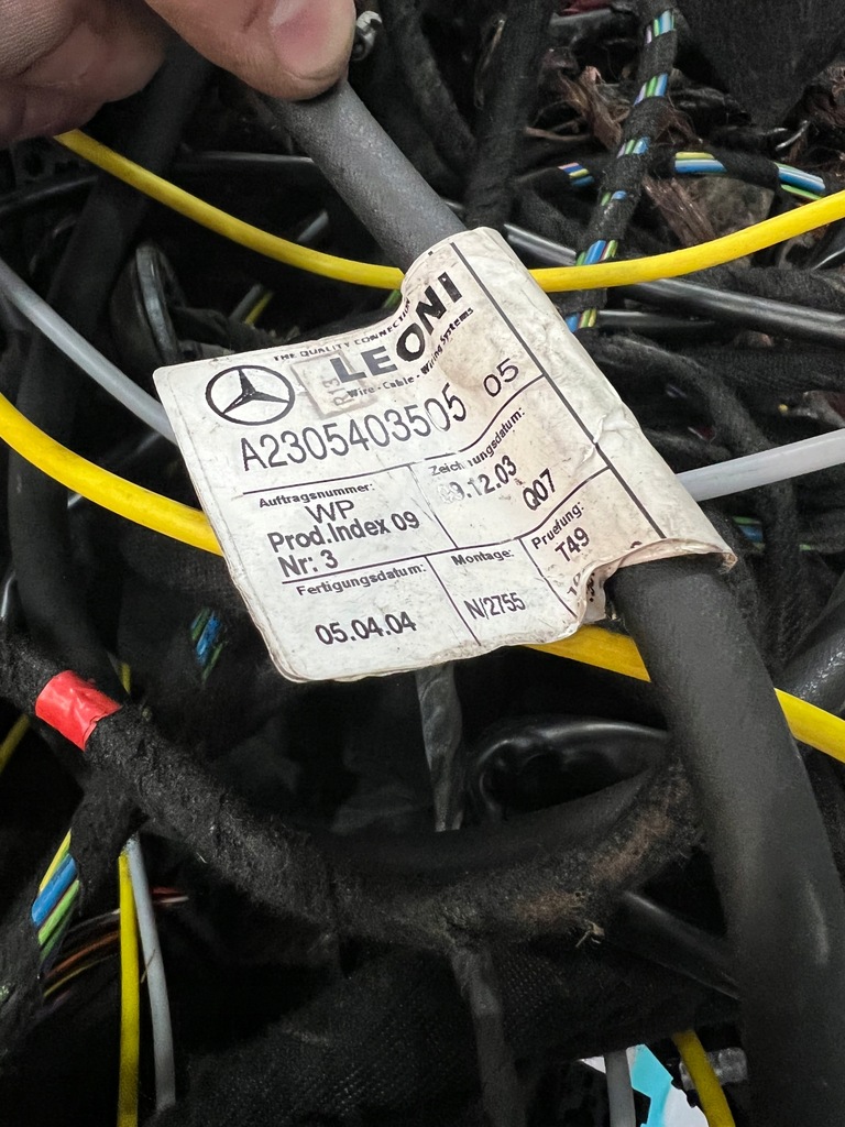 фото №6, Жгут модуля зарядки mercedes sl r230 w230